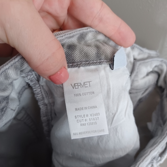 Vervet By Flying Monkey Jeans Acid Wash hi rise Flared - Picture 12 of 13